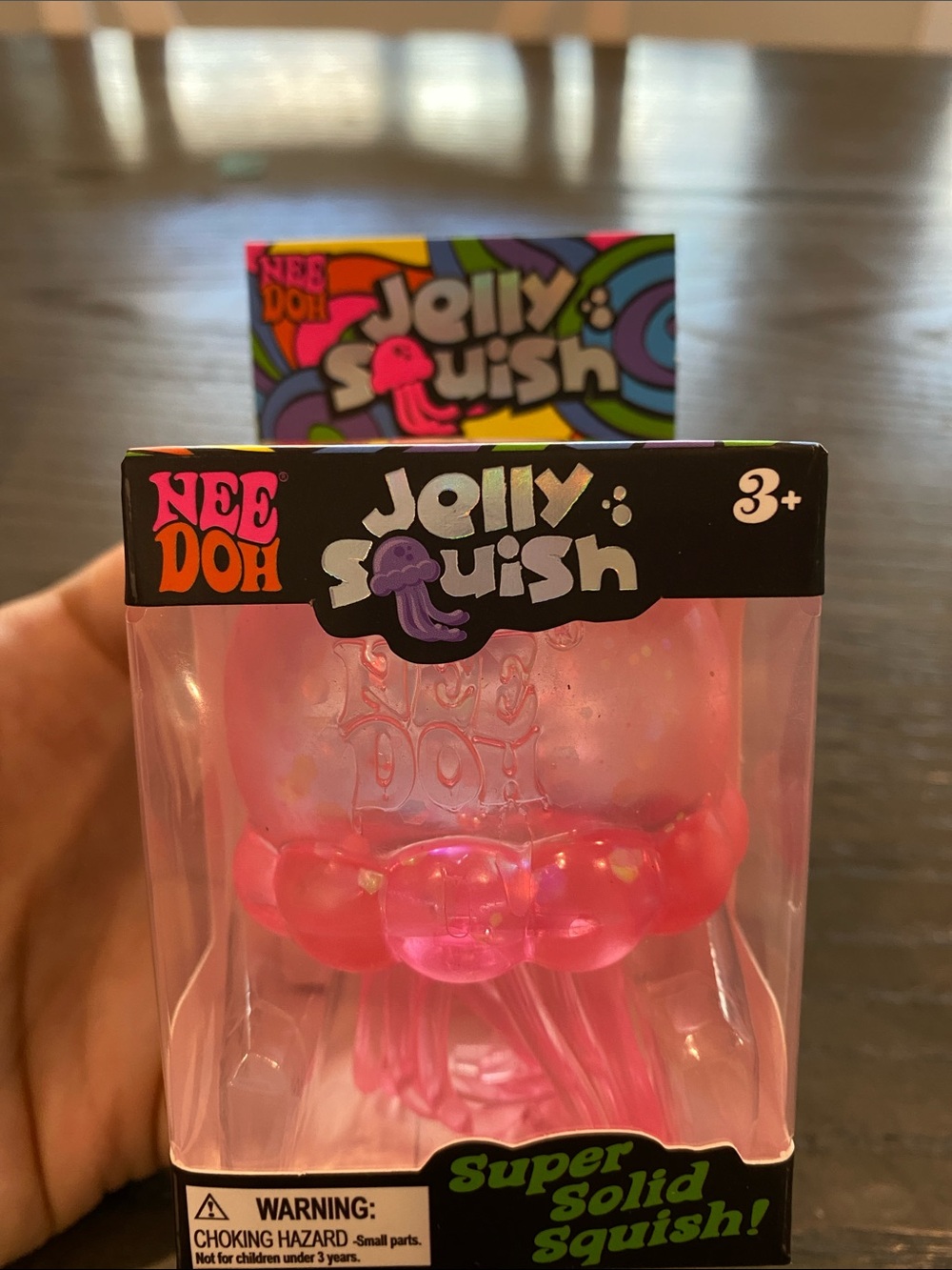 Schylling NeeDoh JellySquish Pink Jellyfish Plush Squishy Toy